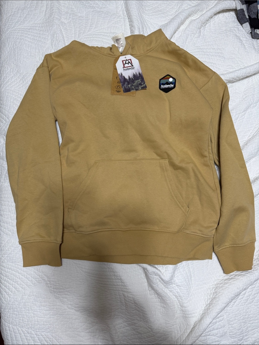 Avalanche Crewneck Pullover in Tan size large